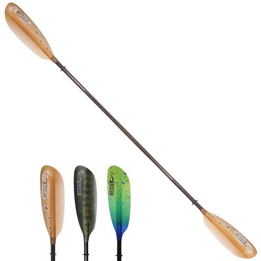 Werner CAMANO: Hooked Fishing Kayak Paddle: 230 cm - Redfish Golden