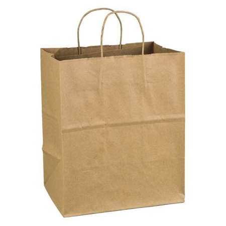 10 inch x 12 inch Kraft Shopping Bag w/ Twist Handle / 250-ct. Case