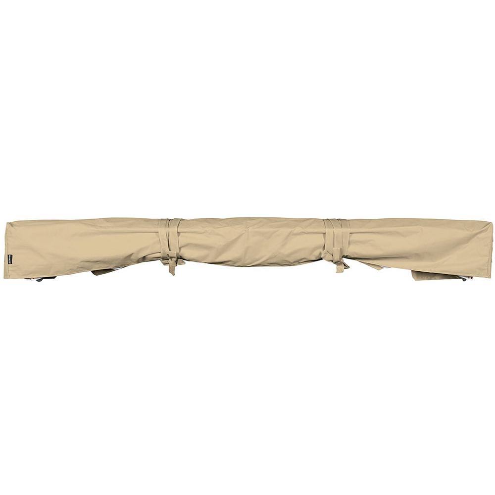 Advaning AC0800-P861T Protective Cover for 8 Wide Retractable Awnings, Heavy Duty Weather Proof Polyester Fabric, Beige