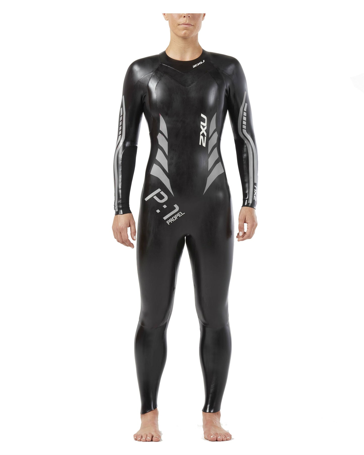 2XU Womens P1 Propel Wetsuit - Black / Silver