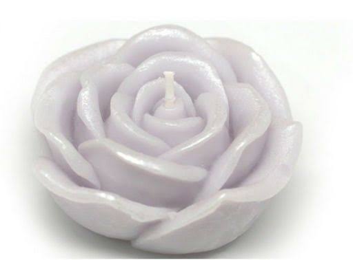 Zest Candle CFZ-073 3 in. Purple Rose Floating Candles -12pc-Box