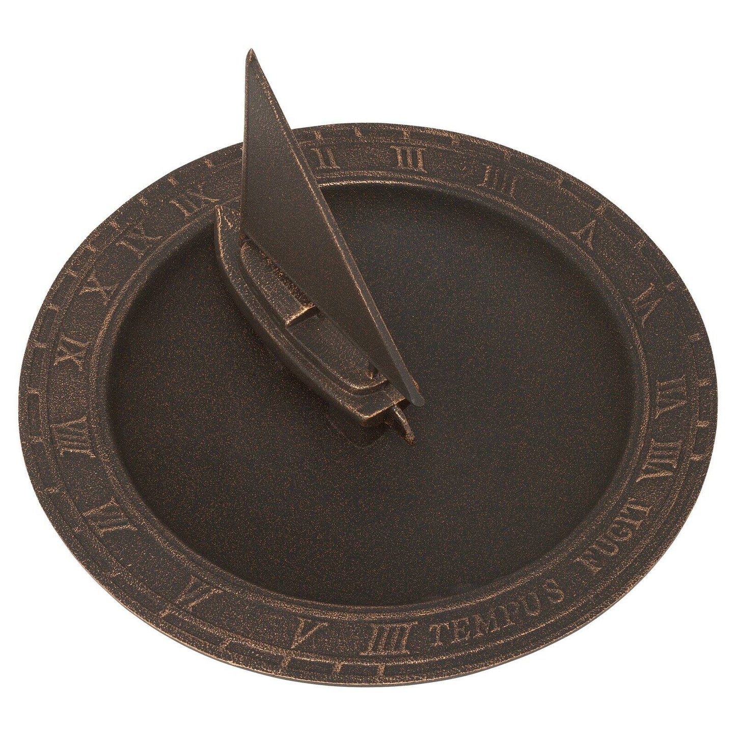 Whitehall Sailboat Sundial Birdbath - Oil Rub Bronze