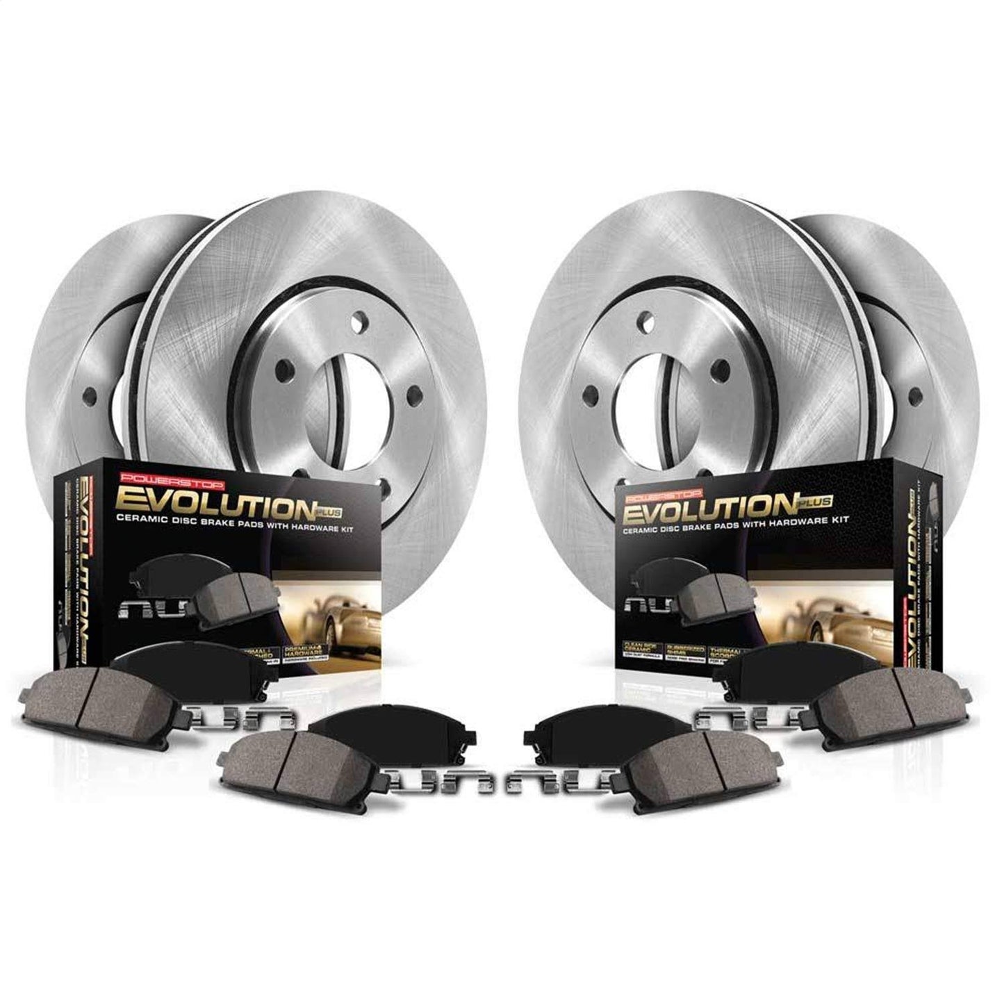 2014 Ford F150 Power Stop Autospecialty Front & Rear Brake Kit KOE6268