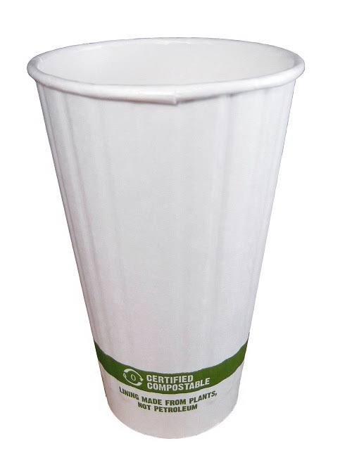 World Centric Cu-pa-16d 16 oz Double Wall Hot Cup with Bio Lining