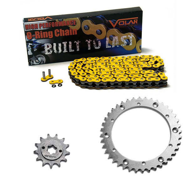 1988-2006 Yamaha Blaster 200 YFS200 O-Ring Chain and Sprocket Kit - Yellow