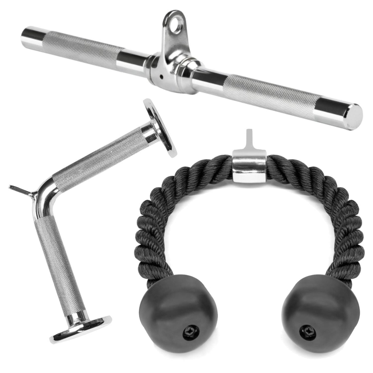 A2ZCARE Tricep V Shaped Press Down Bar (Tricep Rope + Rotating Bar + V Shape)