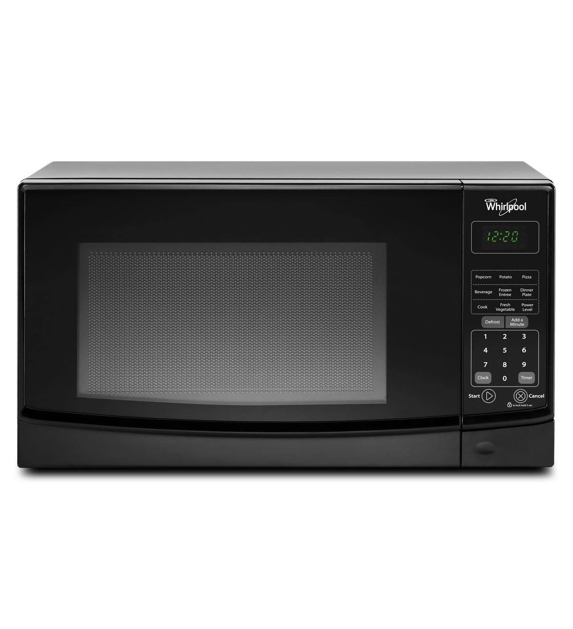 Whirlpool WMC10007AB 0.7 Cu. ft. Black Countertop Microwave