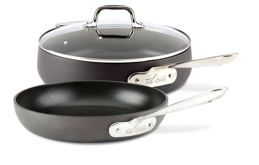 All-Clad HA1 Hard Anodized Nonstick 3 Piece Cookware Set