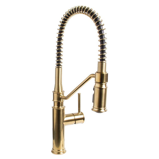 Windon Bay W2151BRB Bristol Pull Down Single Handle Kitchen Faucet Finish: Brushed Bronze