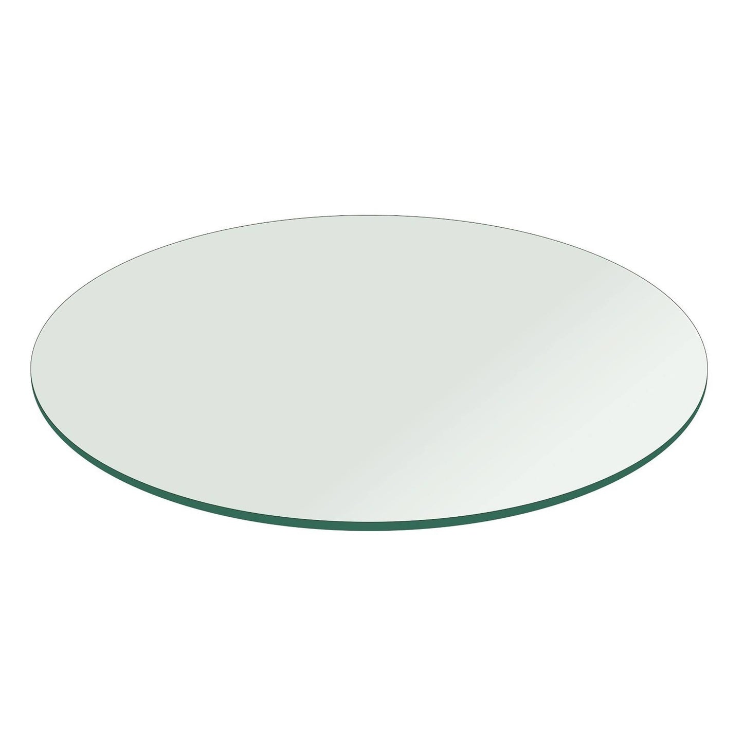 1/4 Thick Round Glass Table Top Flat Polish Tempered, 36 inch