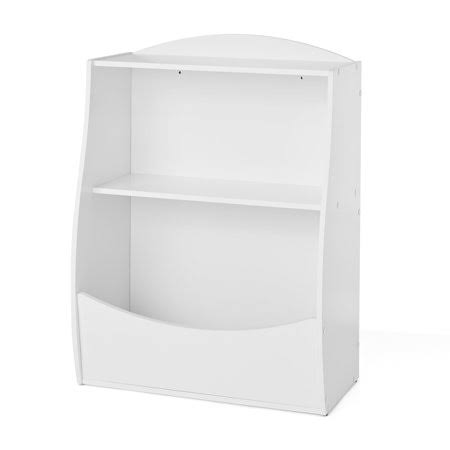 Your Zone Storage Bookcase with Toy Bin, Multiple Finishes, Size: 12.99\ x 24.02\, White