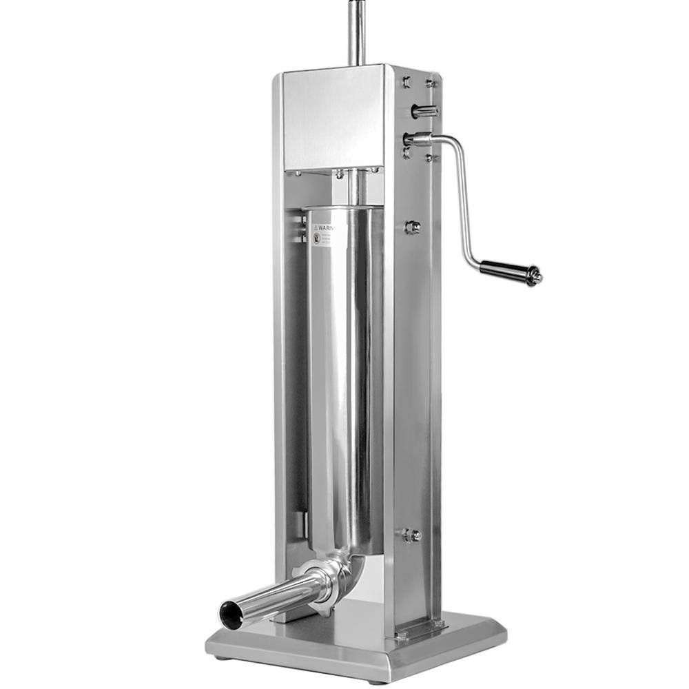 Xtremepowerus 20 lbs. Stainless Steel Meat Filler Vertical Sausage Stuffer