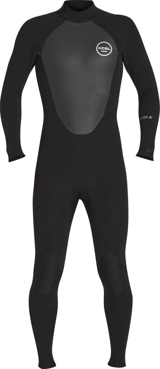 Xcel Axis x Mens 4/3mm Wetsuit - Black, ml