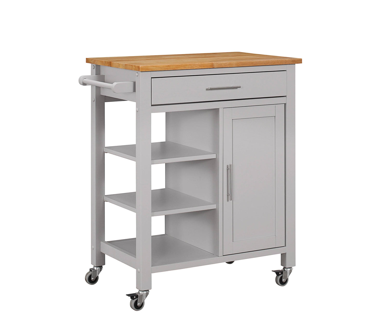 4D Concepts Edmonton Kitchen Cart Gray