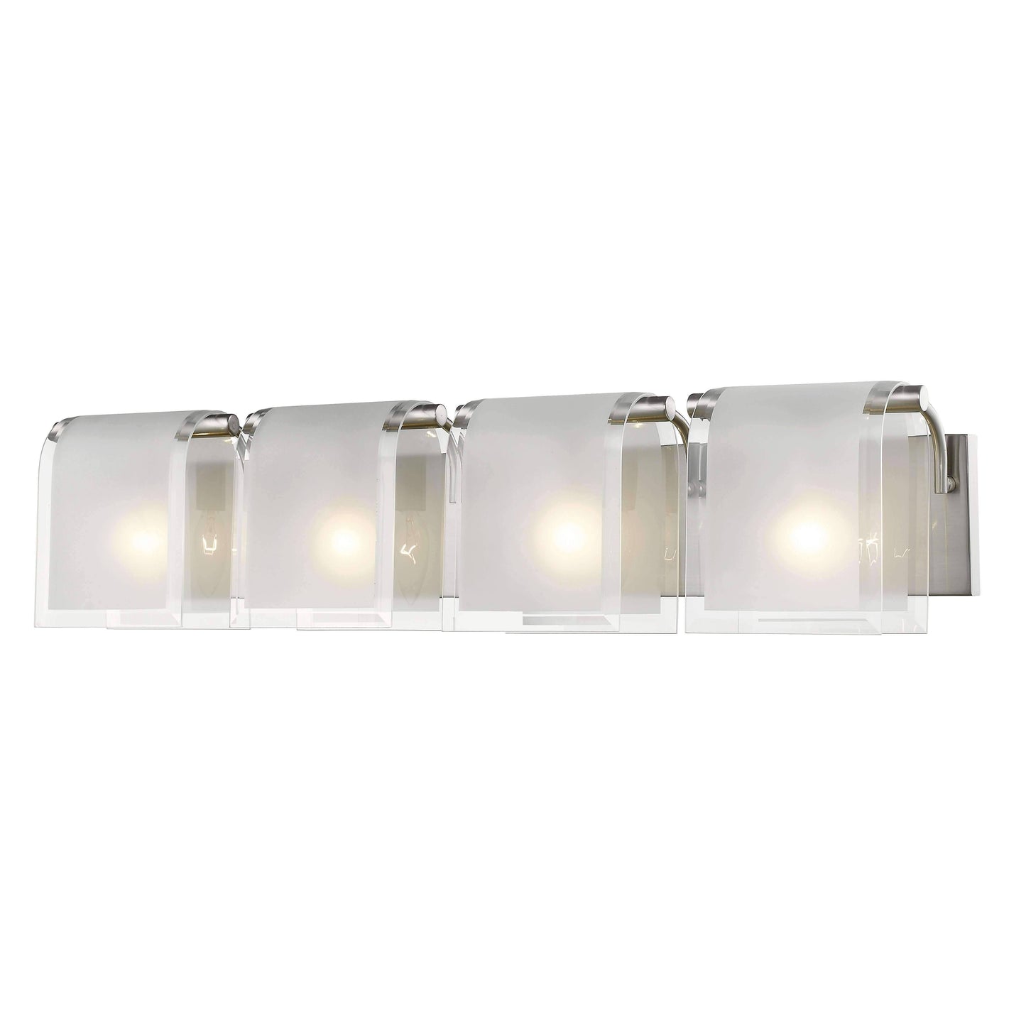 Z-Lite 169-4V-BN Zephyr 4-Light Vanity, Brushed Nickel