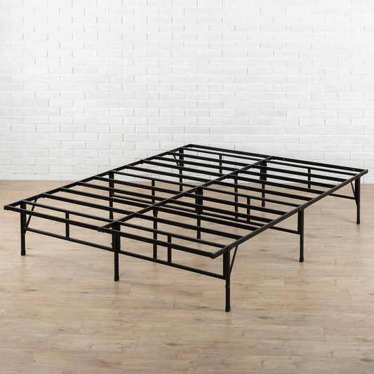 Zinus 14 in. Queen Easy to Assemble SmartBase Mattress Foundation, Black