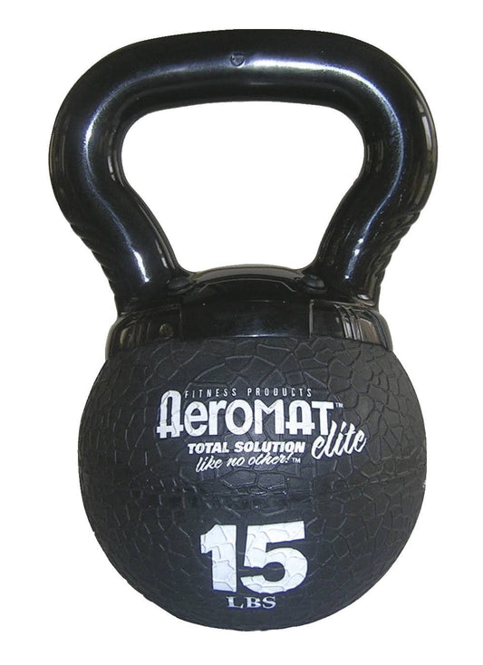 Aeromat Elite Mini Kettlebell Medicine Ball, Black