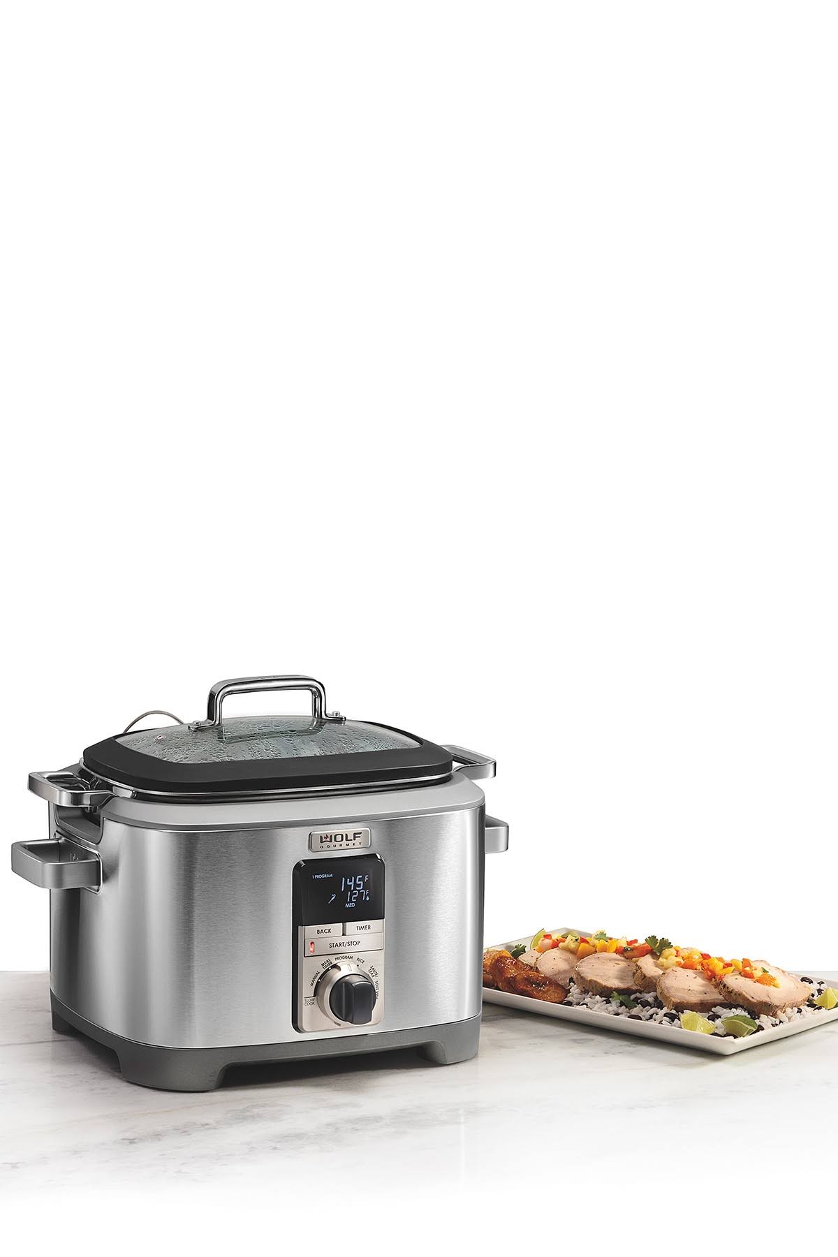 Wolf Gourmet WGSC110S Programmable Multi Function Cooker with Temperature Probe