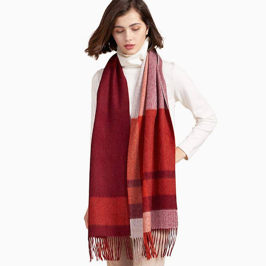 100% Cashmere Scarf | Red Orange | Ovcio