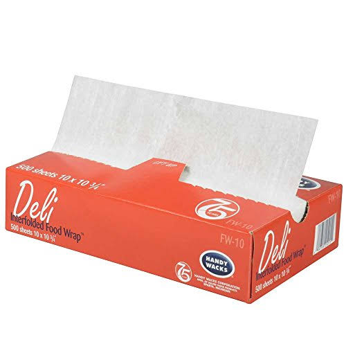 10x10.75 Interfolded Food and Deli Tissue Wrap - 12 Case - 500 Count