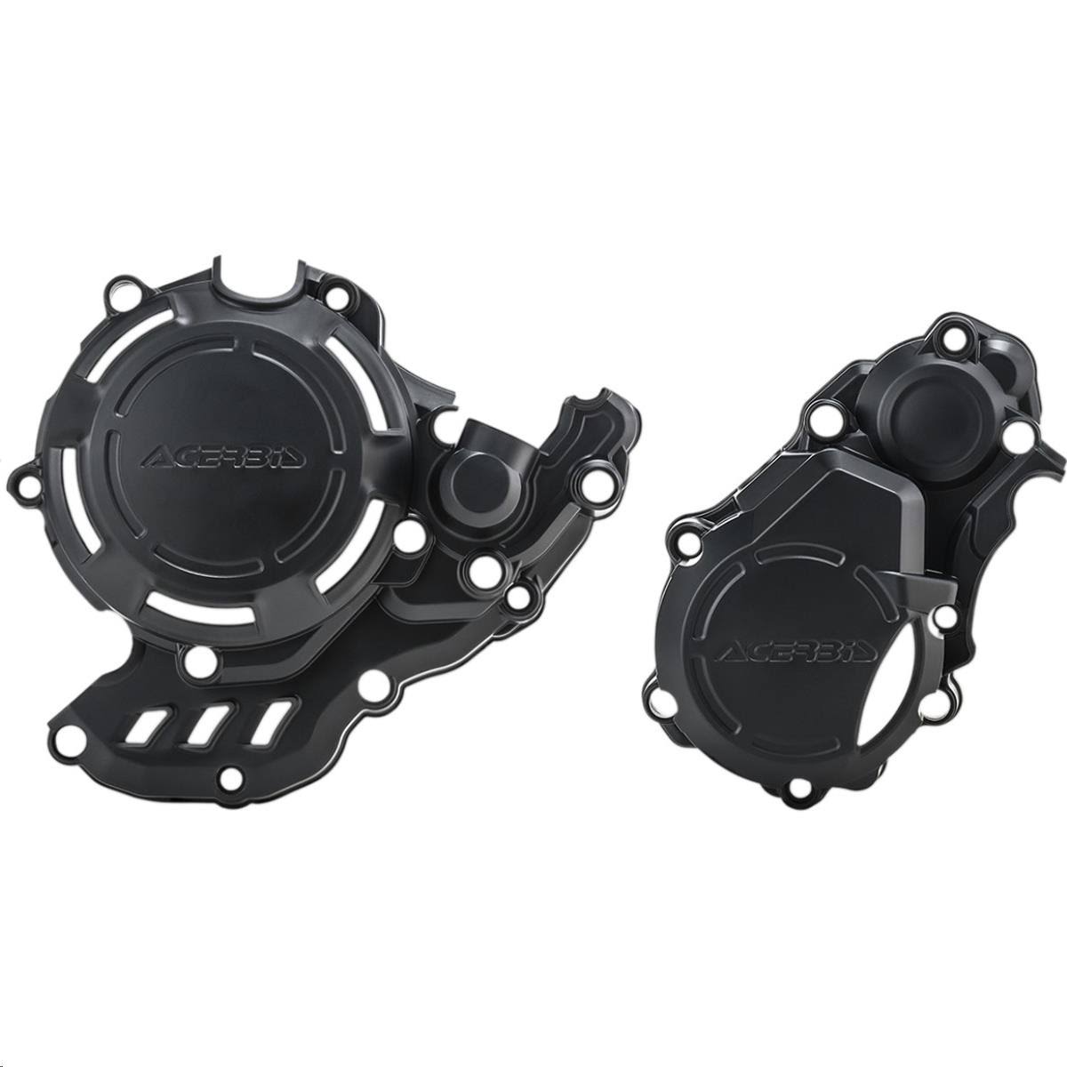 Acerbis X-Power Crankcase and Ignition/Clutch Cover Kit Black