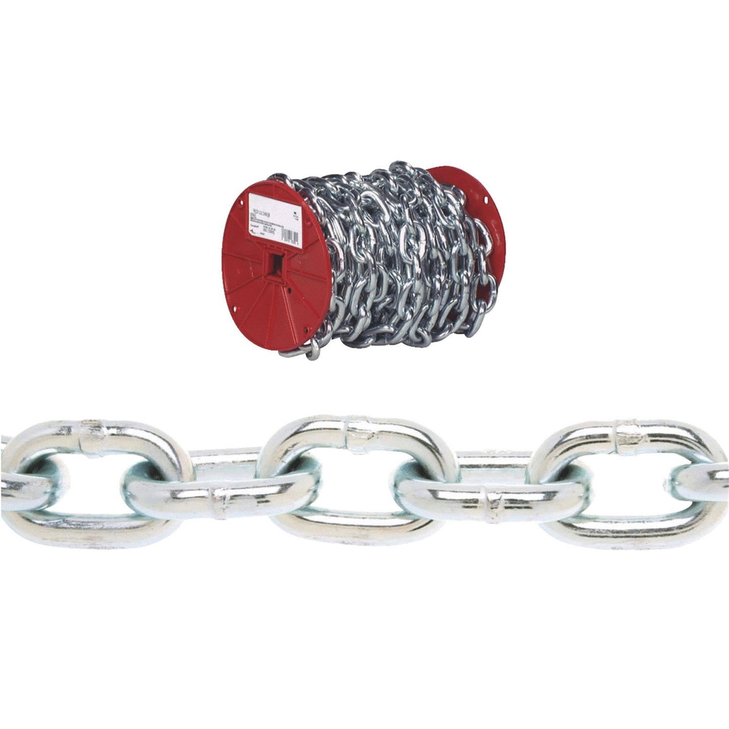 3/16-In. Zinc Proof Coil Chain, 100