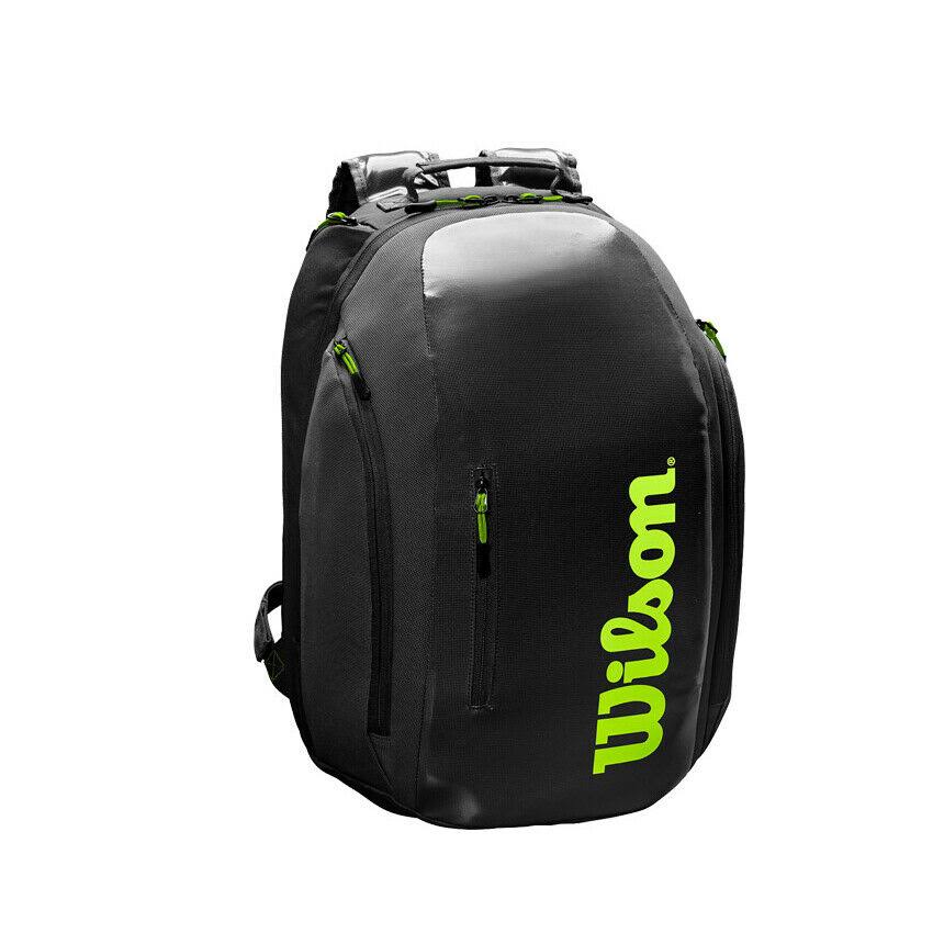 Wilson Super Tour Backpack Tennis Bag Black/Green WR8004301001