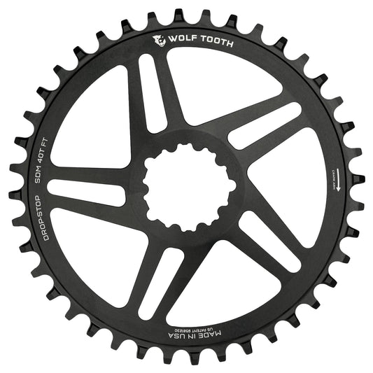 Wolf Tooth Components Drop-Stop Chainring: 32T SRAM Direct Mount 3mm Offset for Boost Chainline