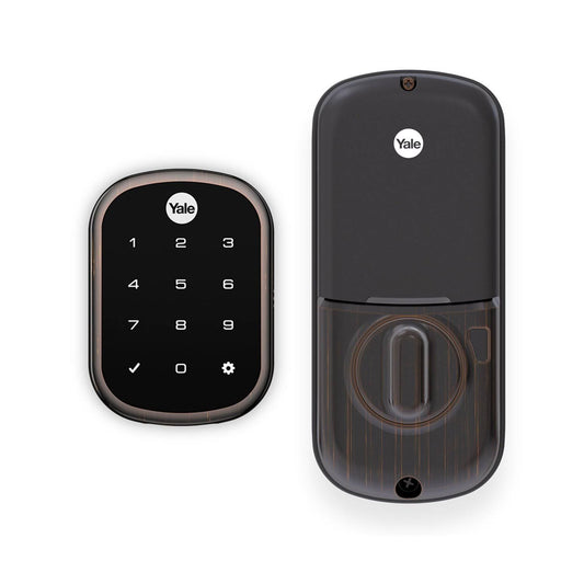 Yale Real Living YRD256 Assure Lock SL - Door lock - combination, electronic - smart lock - touch keypad - Z-Wave - oil-rubbed bronze