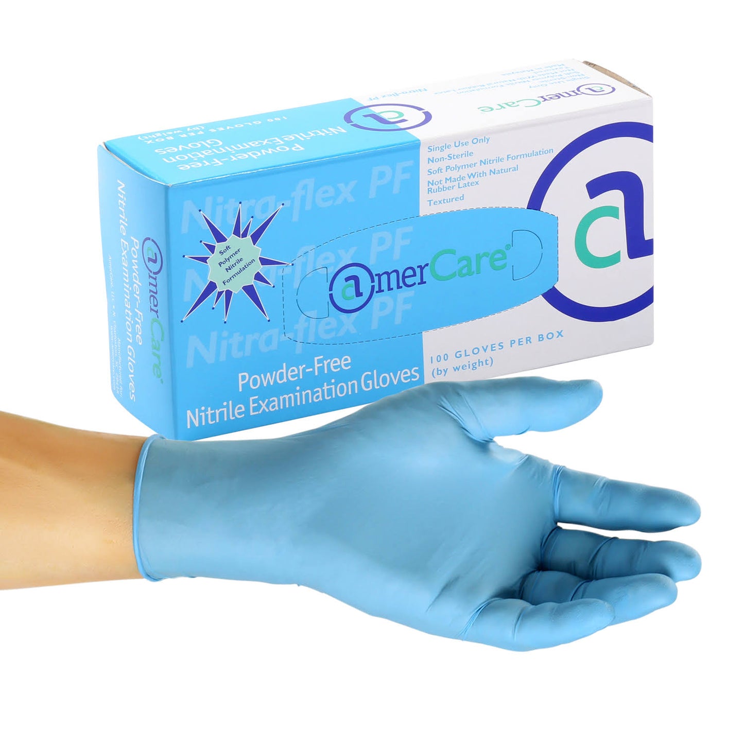 XX-Large Exam Grade Powder-Free Nitrile Nitra Flex Gloves, Case of 900